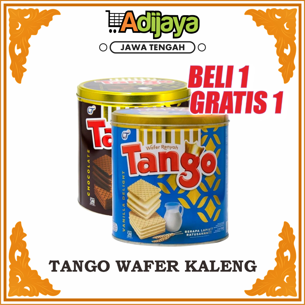 Jual PROMO BELI 1 GRATIS 1 TANGO WAFER KALENG Coklat Vanilla 290g