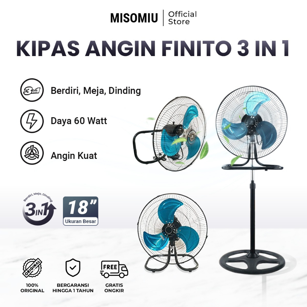 Jual Kipas Angin Turbo Finito 18 Inc Kipas Angin 3 In 1 Mode Kipas