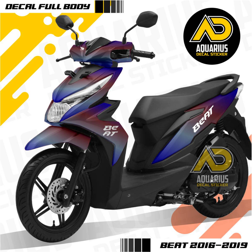 Jual Stiker Full Body Honda Beat Fi 2016 2019 Decal Sticker Motif