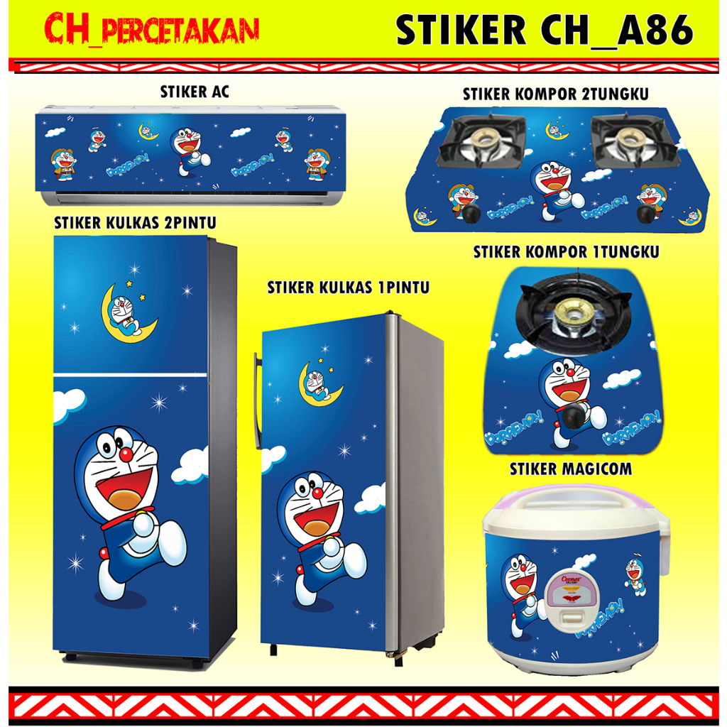 Jual Stiker Kulkas Pintu Pintu Magicom Kompor Ac Mesin Cuci