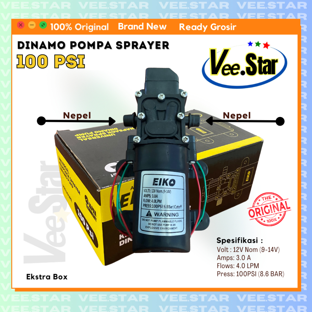 Jual Dinamo Pompa Sprayer Electrik V Dragon Eiko Psi Dinamo