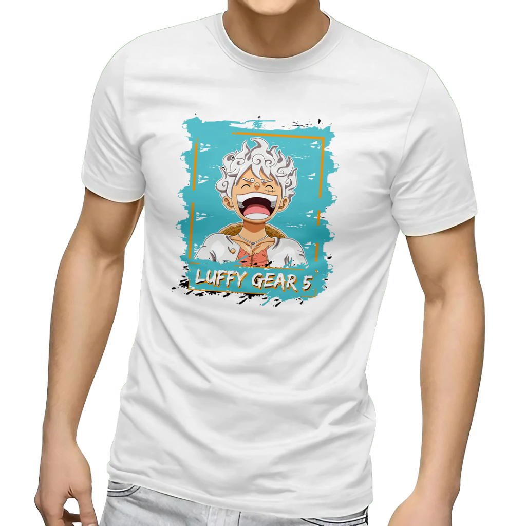 Jual Pakaian Pria Distro Stylish Gear 5 LUFFY Premium Terbaru Kaos