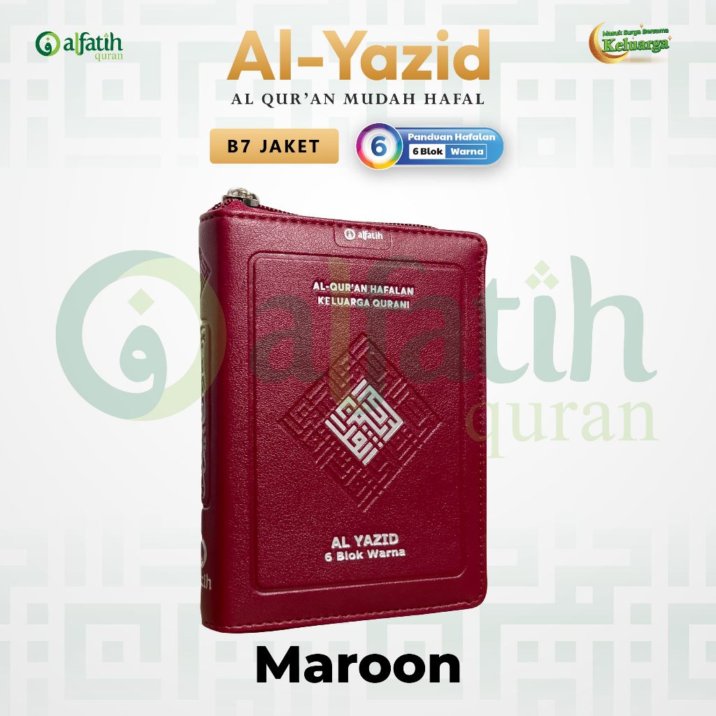 Jual Al Quran Hafalan Al Yazid B7 Alquran Blok Warna Jaket Resleting