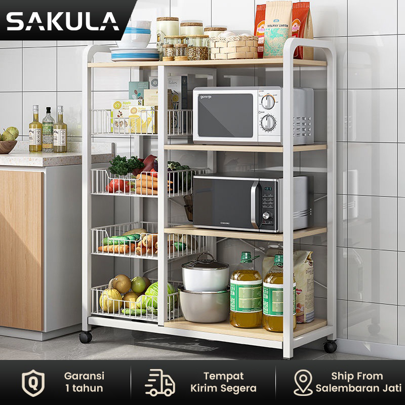 Jual SAKULA Rak Dapur Susun Rak Dapur Serbaguna Minimalis Rak Bumbu