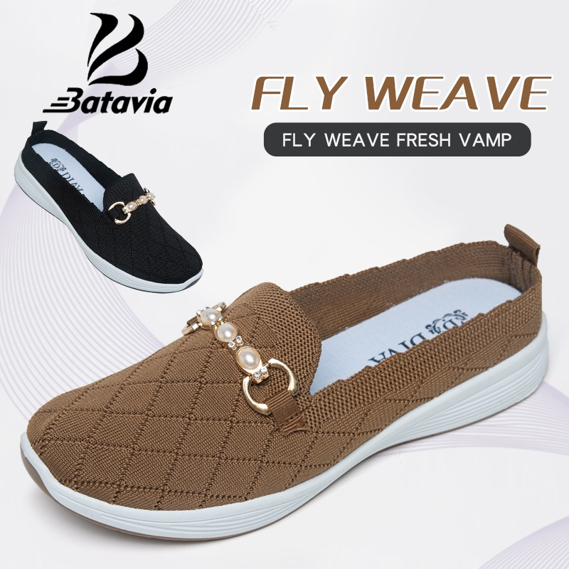 Jual Batavia Shoes Sepatu Flat Wanita Sepatu Wanita Ibu Rajut Terbaru