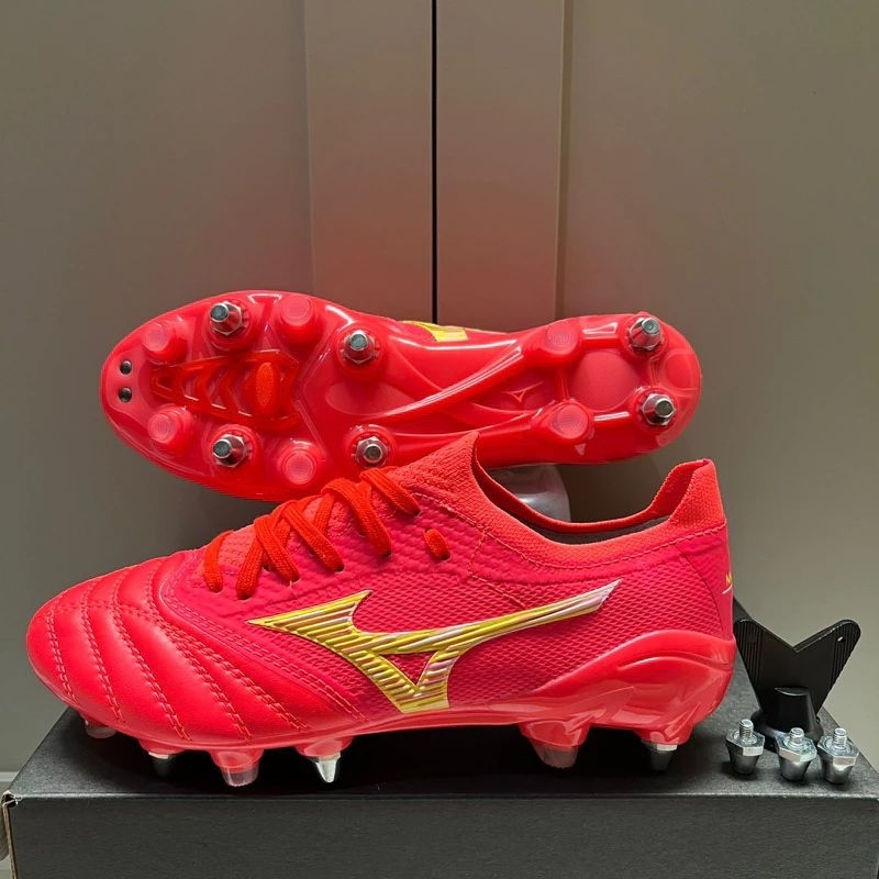 Jual Sepatu Bola Mizuno Morelia Neo 3 Beta Leather Fiery Coral SG