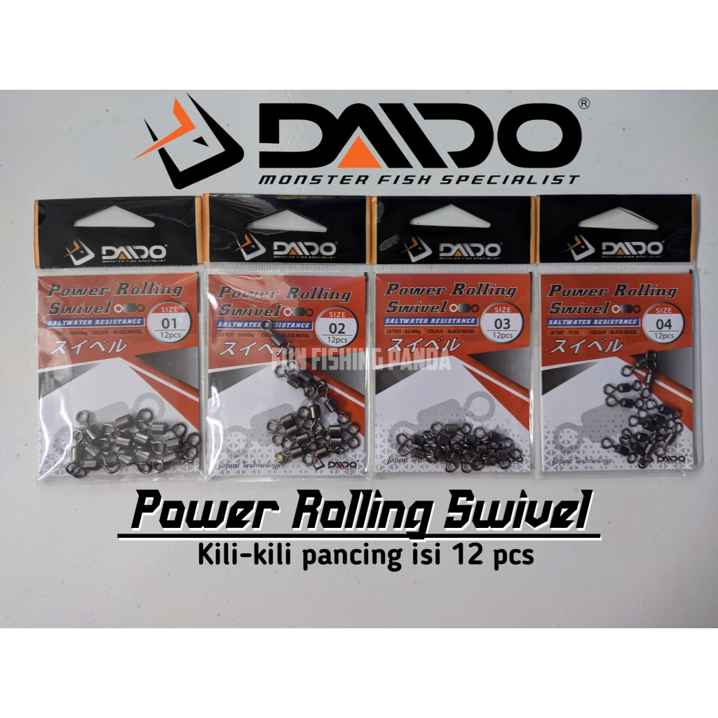 Jual Kili Kili Pancing Barrel Rolling Swivel Power Rolling Swivel Daido