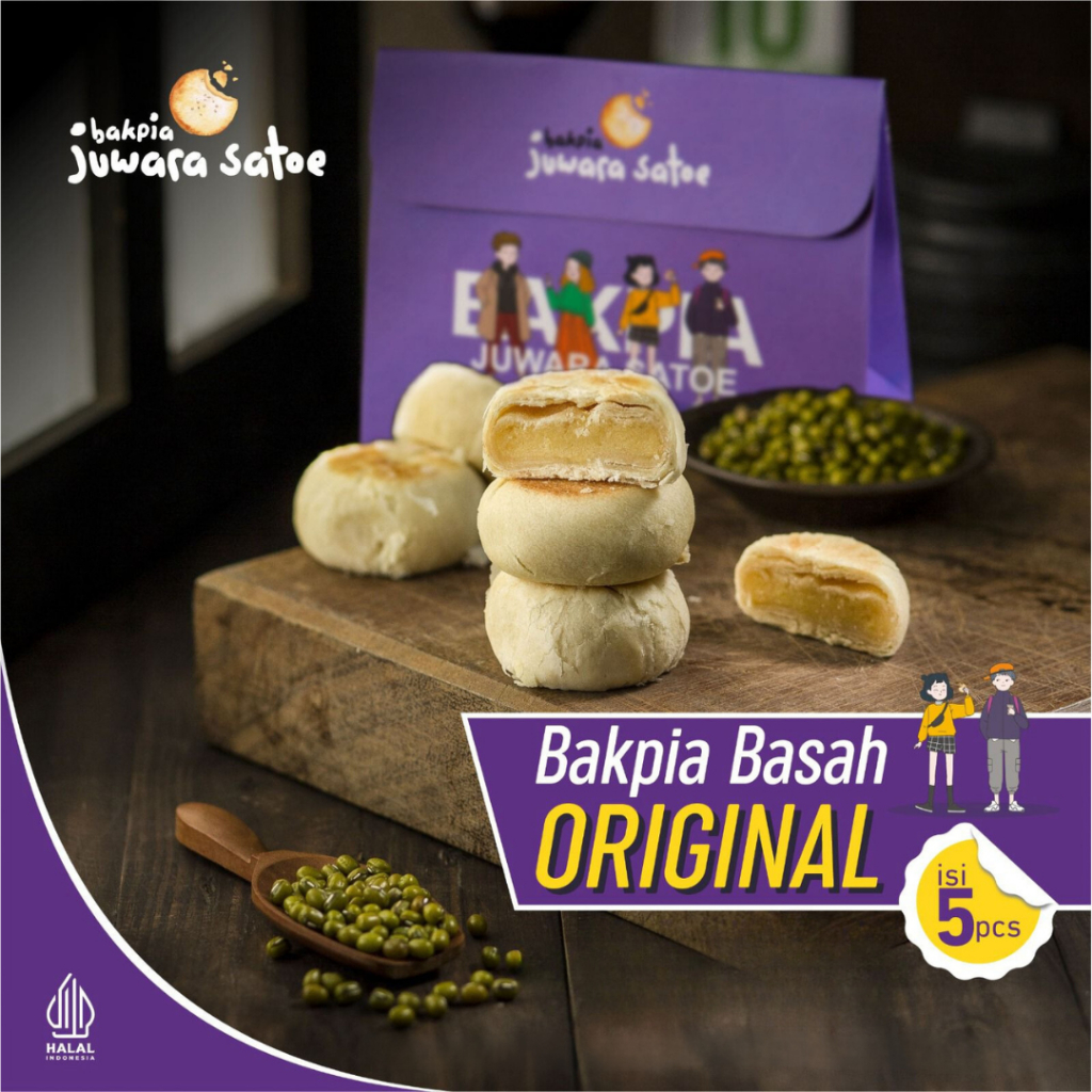 Jual Bakpia Juwara Satoe Isi Bakpia Basah Kacang Hijau Original