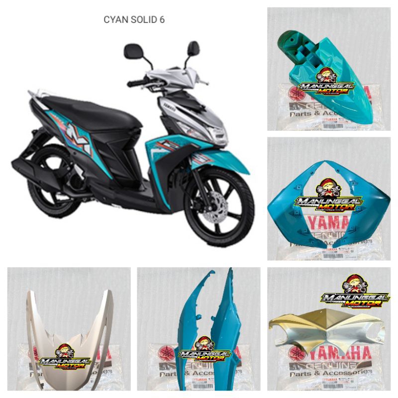 Jual Paket Full Set Body Halus Mio M Z Hijau Tosca Silver Original