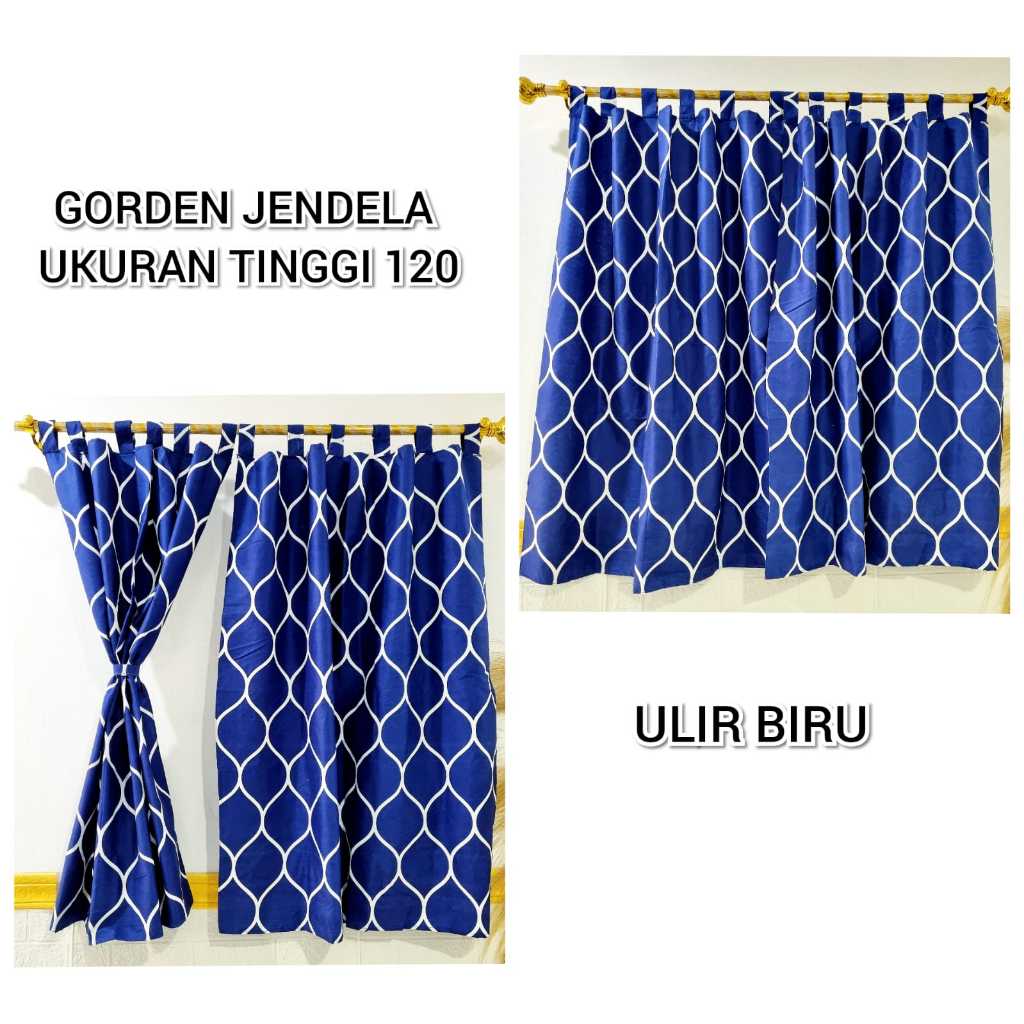 Jual Gorden Jendela Pendek Ukuran X Hordeng Kamar Ruang Tamu