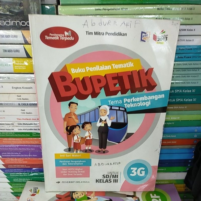 Jual Buku Bekas Original Bupetik Untuk Sd Mi Kelas Iii Jilid G Revisi