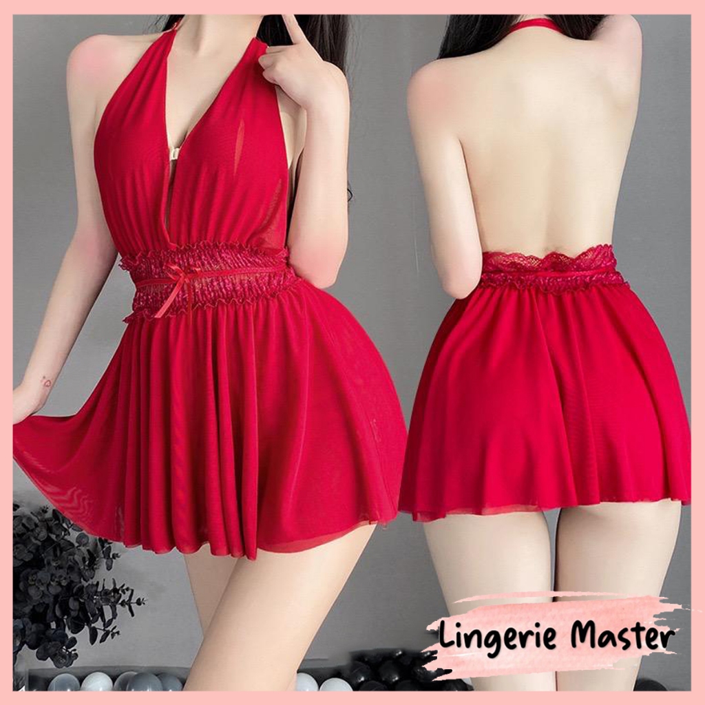 Jual Lingerie Master L Lingerie Sexy Hot Halter Neck