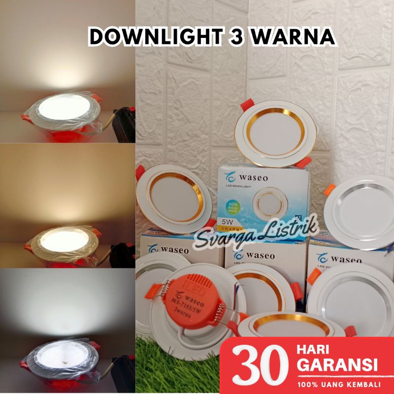 Jual Lampu Led Panel Downlight Warna Lampu Plafon Inch Shopee