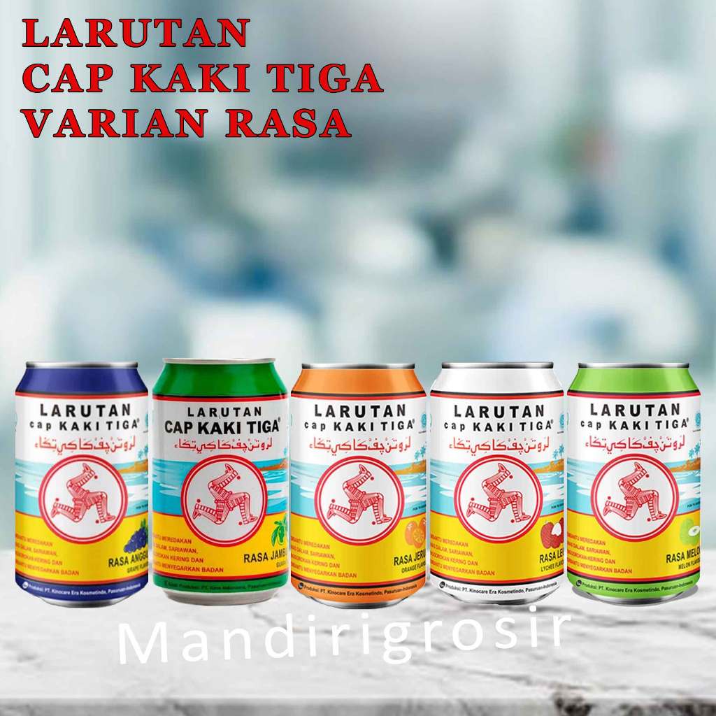 Jual Minuman Kemasan Kaleng Larutan Cap Kaki Tiga Minuman Varian