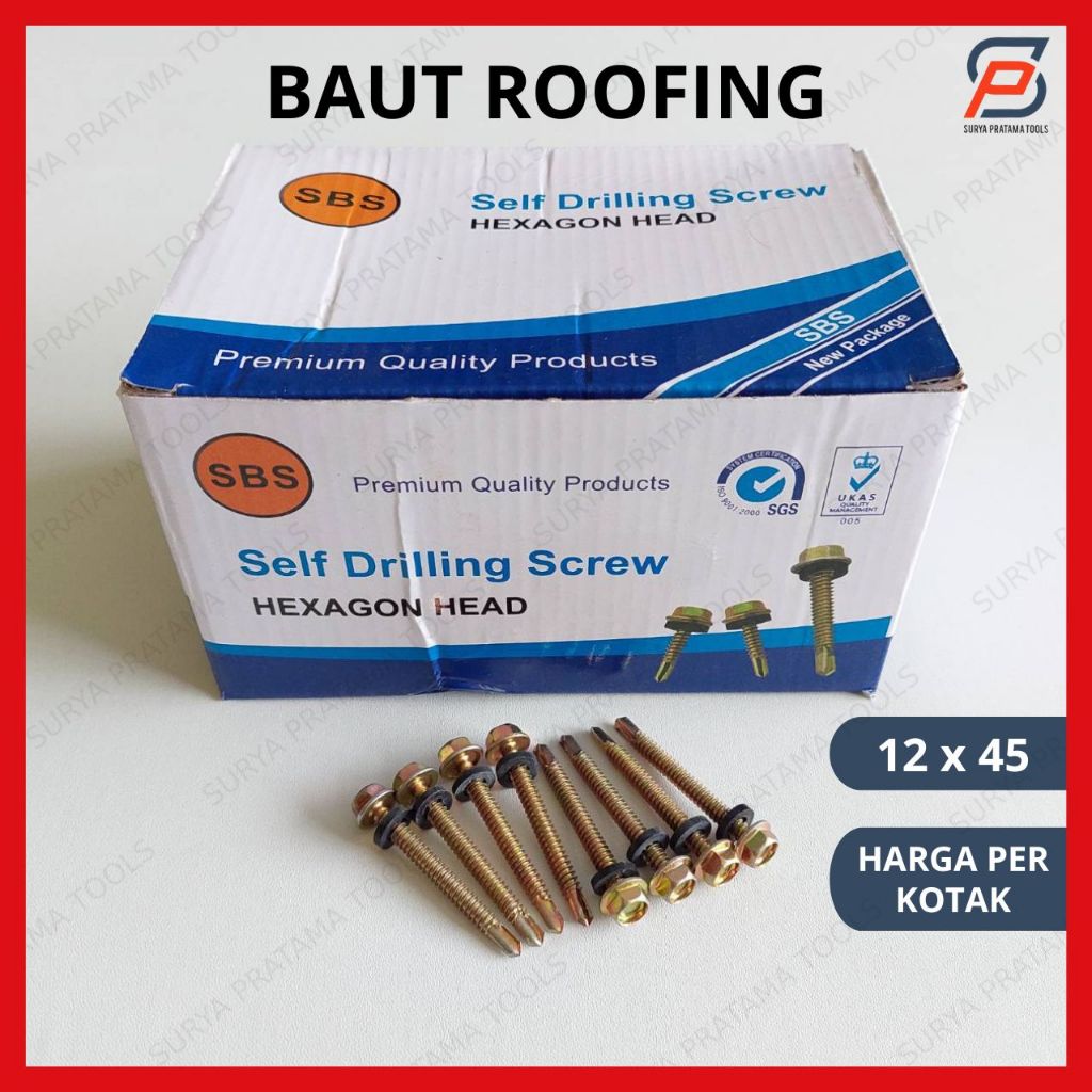 Jual Pcs Baut Rangka Baja Ringan X Per Kotak Skrup Roofing