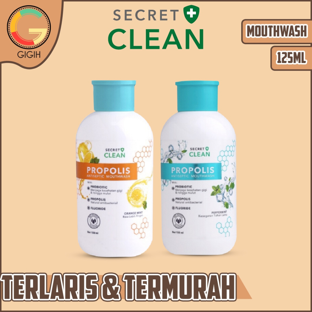 Jual Secret Clean Propolis Antiseptic Mouthwash Ml Shopee Indonesia