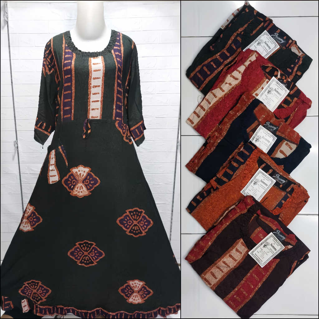 Jual Dres Klok Batik Baju Klok Batik Dres Klok Sammy Laura Batik Klok