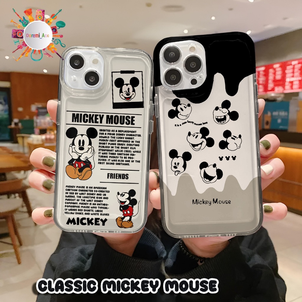 Jual SOFTCASE CASE CASING CLEAR AIR BAG CUSTOM CLASSIC MICKEY MOUSE