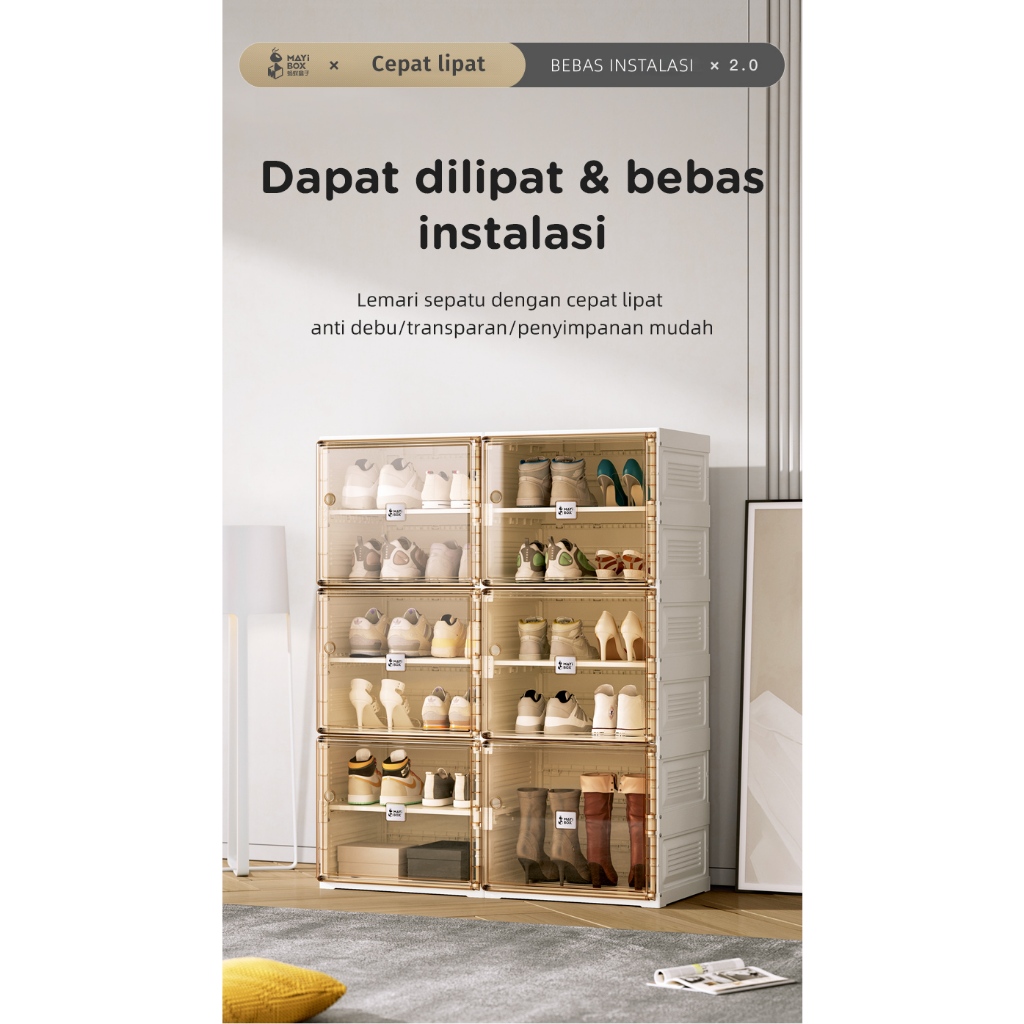 Jual Antbox Lemari Rak Sepatu Muatan Banyak Kabinet Sepatu Susun