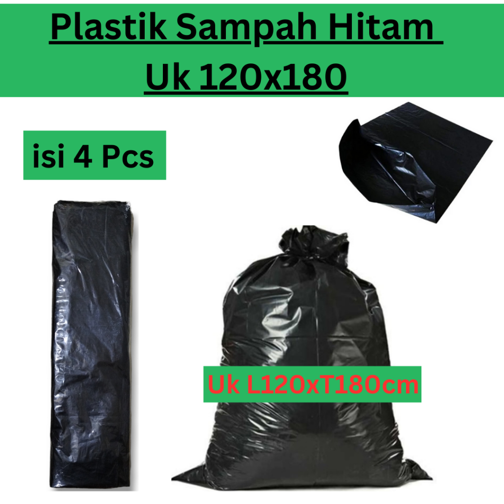 Jual Khusus Gosend Kantong Plastik Sampah Hitam Uk X Bks