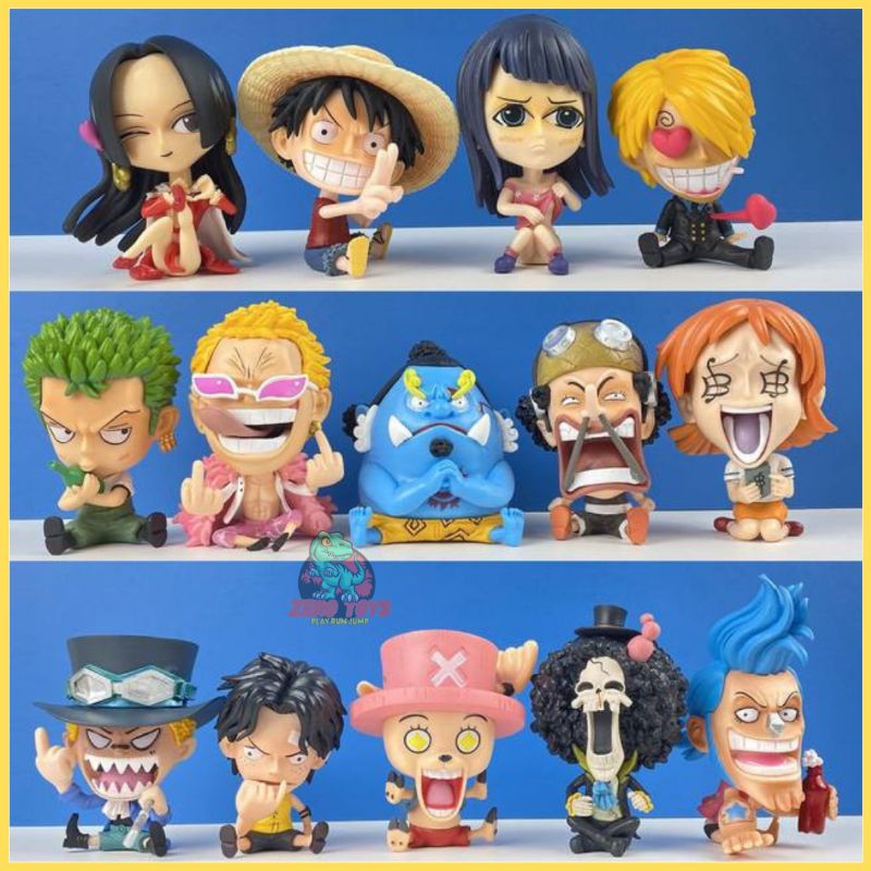 Jual Action Figure Anime One Piece Duduk Choldood Set 8Pcs Shopee