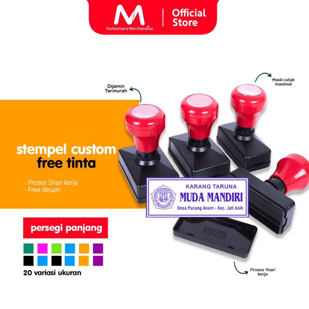 Jual CETAK STEMPEL FLASH PERSEGI PANJANG OTOMATIS CEPAT CUSTOM STEMPEL PEMERINTAHAN PERUSAHAAN