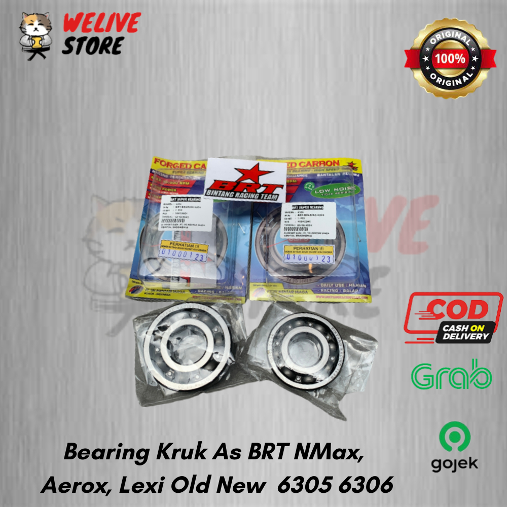 Jual Bearing Kruk As Laher BRT Nmax Aerox Lexi Old New 6305 6306 Laher