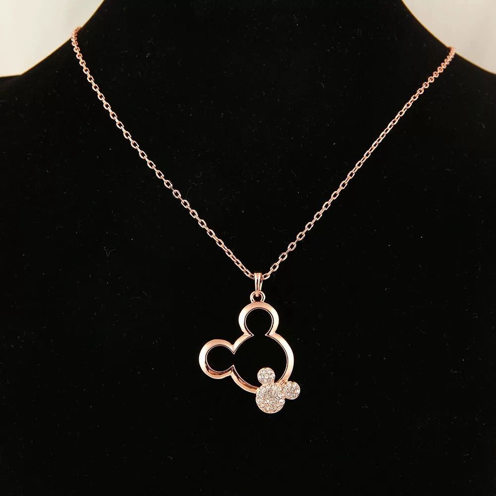 Jual Kalung Wanita Titanium Mickey Mouse Premium Korean Style Shopee