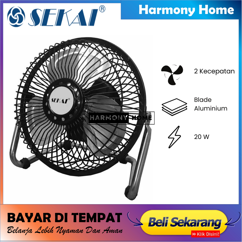 Jual Sekai Hfn High Velocity Fan Kipas Angin Tornado Mini Meja