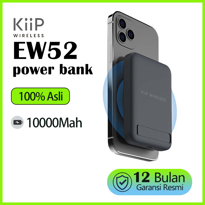 Jual KiiP Wireless EW52 Power Bank Mini Magnetic Magsafe 20W Type C