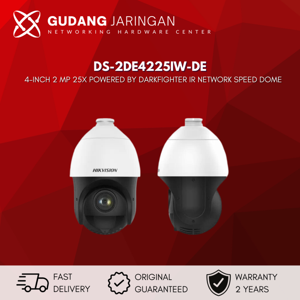 Jual HIKVISION DS 2DE4225IW DE PTZ Hikvision IP Camera CCTV Outdoor 2MP