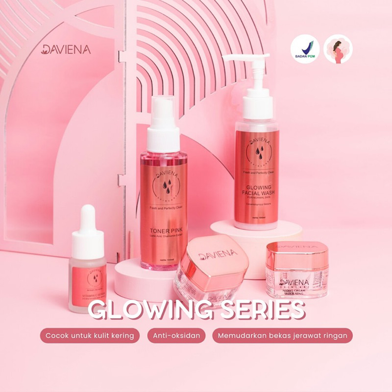 Jual Paket Glowing Series Daviena Skincare Shopee Indonesia