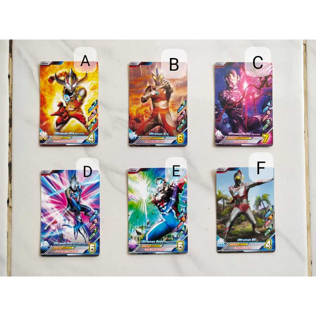 Jual KARTU ULTRAMAN CARD VER 3 GEED ACE TIGA ZERO ORB GINGA BELIAL