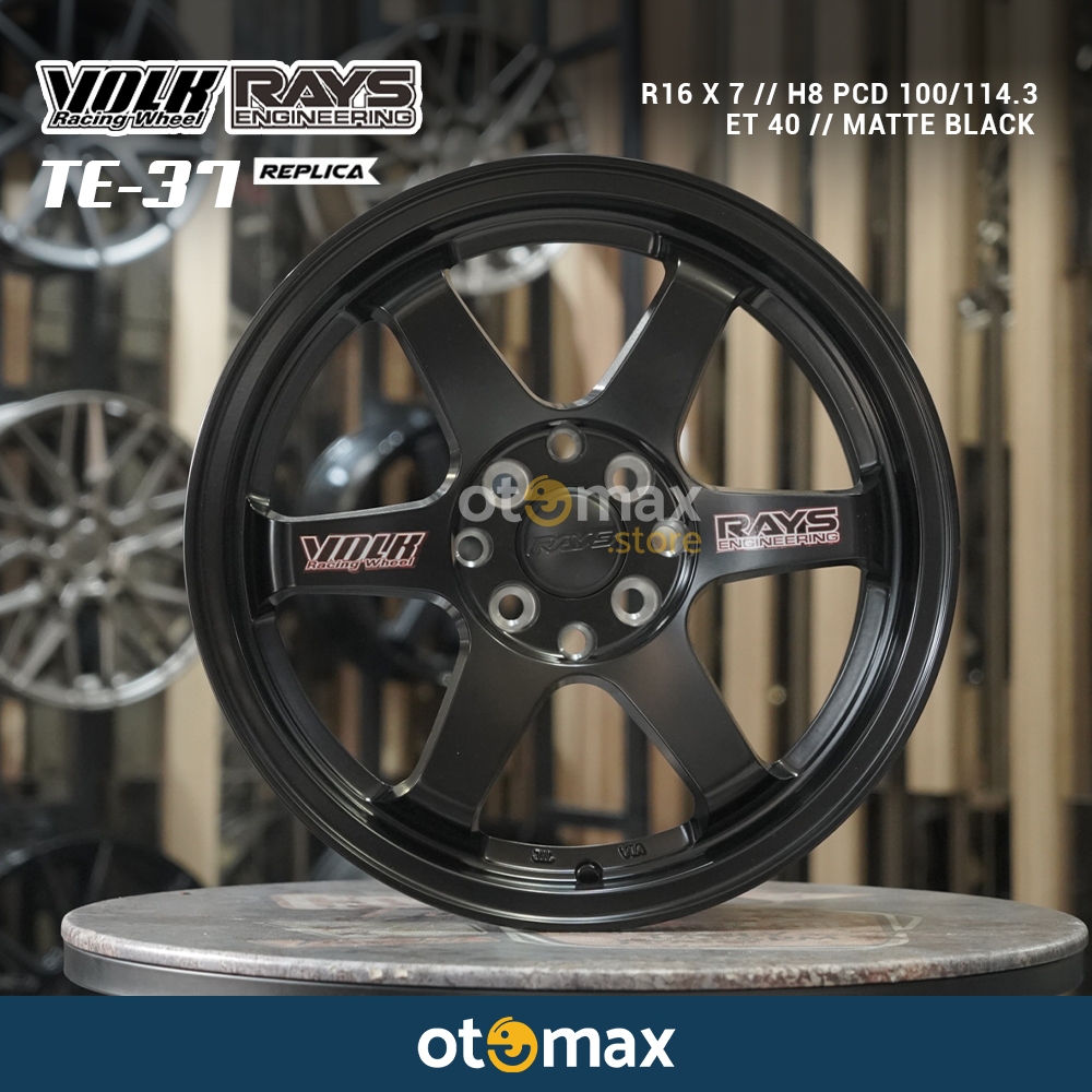 Jual Velg Mobil Volk Rays Te Ring Matt Black Shopee Indonesia