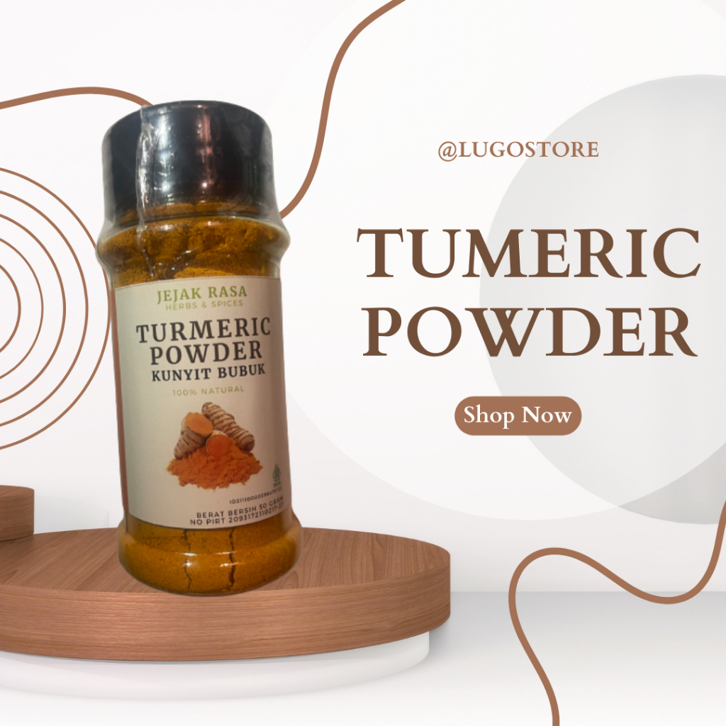 Jual Tumeric Powder Original Kunyit Bubuk Asli Shopee Indonesia