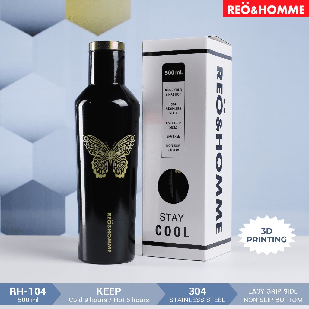 Jual Reo Homme Botol Minum Viral Tumbler Motif Kekinian 500ML Insulated