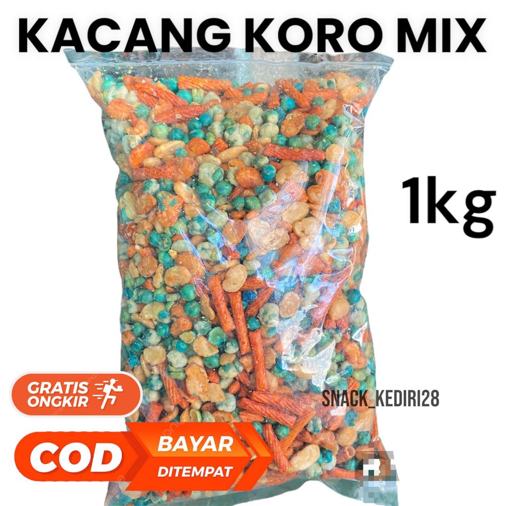 Jual Kacang Koro Campur Mix Jaipong 1kg Shopee Indonesia