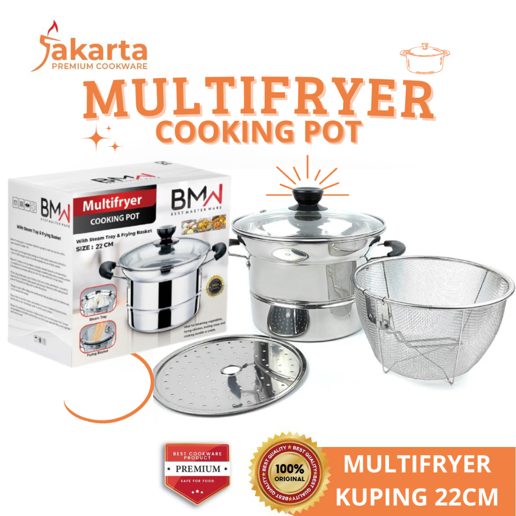 Jual JPC Panci Multifryer BMW Set Kukus Sup Goreng Rebus Deep Fryer