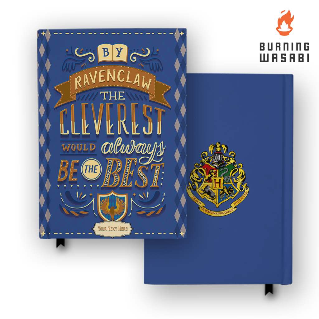 Jual Buku Motif Asrama Ravenclaw Harry Potter Custom Nama Notebook