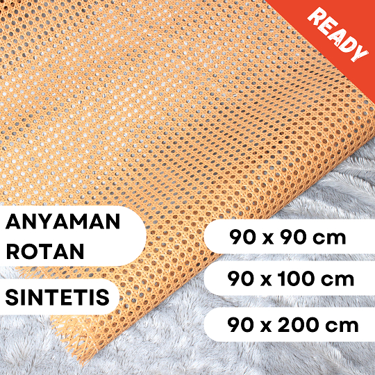 Jual Anyaman Rotan Lembaran Sintetis Cm Webbing Kembang Tanjung