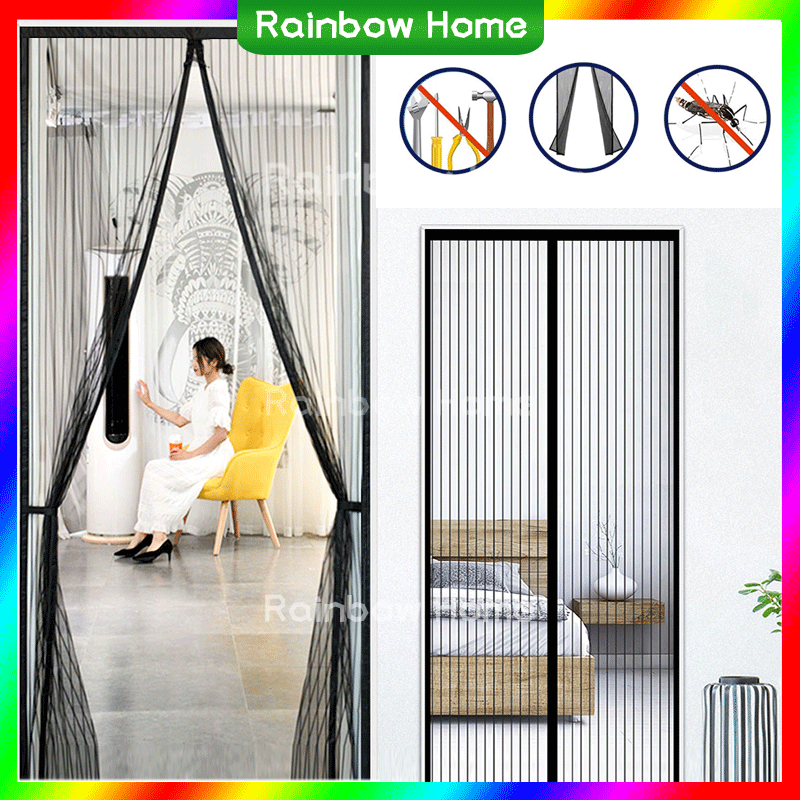 Jual Rainbow Home Tirai Pintu Magnet Anti Nyamuk Kualitas Bagus