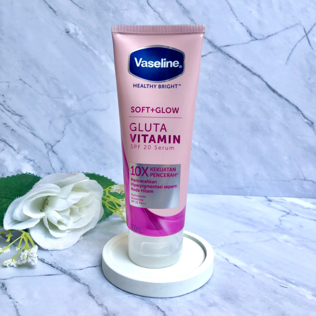 Jual Vaseline Soft Glow Gluta Vitamin Body Serum Ml Shopee Indonesia