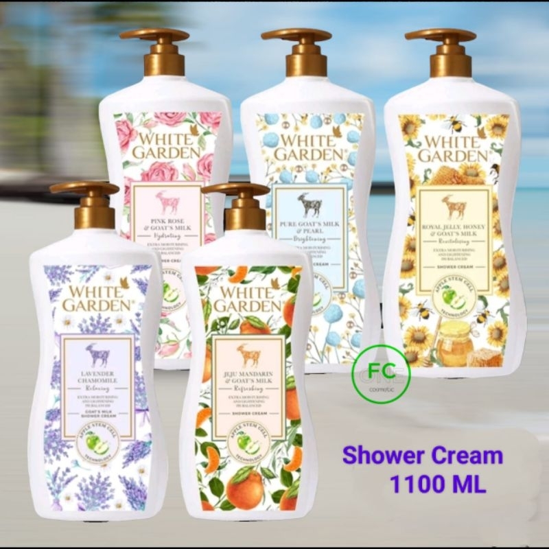 Jual White Garden Goat S Milk Shower Cream Ml Shopee Indonesia