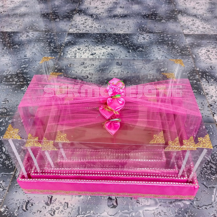 Jual Jajanan THR Kotak Seserahan Perhiasan 1 Set Isi 4 Box Hantaran