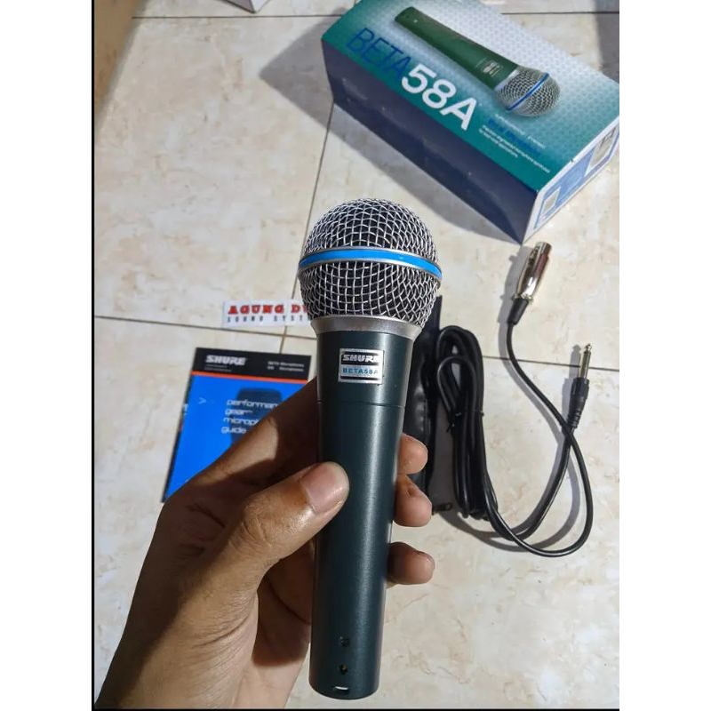 Jual Mic Shure Beta A Body Full Besi Di Lengkapi Kabel Meter Non