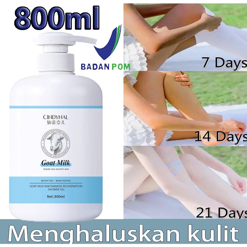 Jual BPOM CINDYNAL Goat Milk Niacinamide Shower Gel Sabun Pemutih