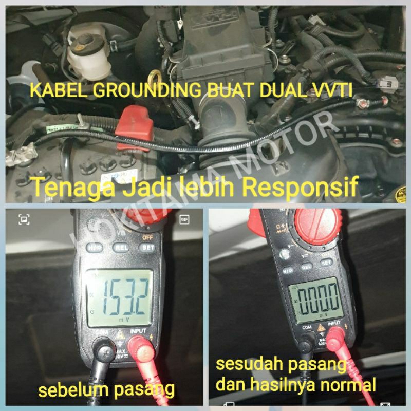 Jual KABEL GROUNDING BUAT DUAL VVTI ALL NEW RUSH TERIOS XENIA AVANZA