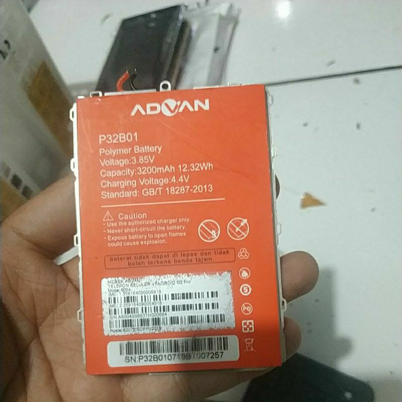 Jual Baterai Bekas Advan G Pro P B Shopee Indonesia