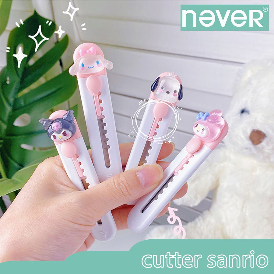 Jual Never Official Cutter Mini Karakter Sanrio Cutter Lucu Motif