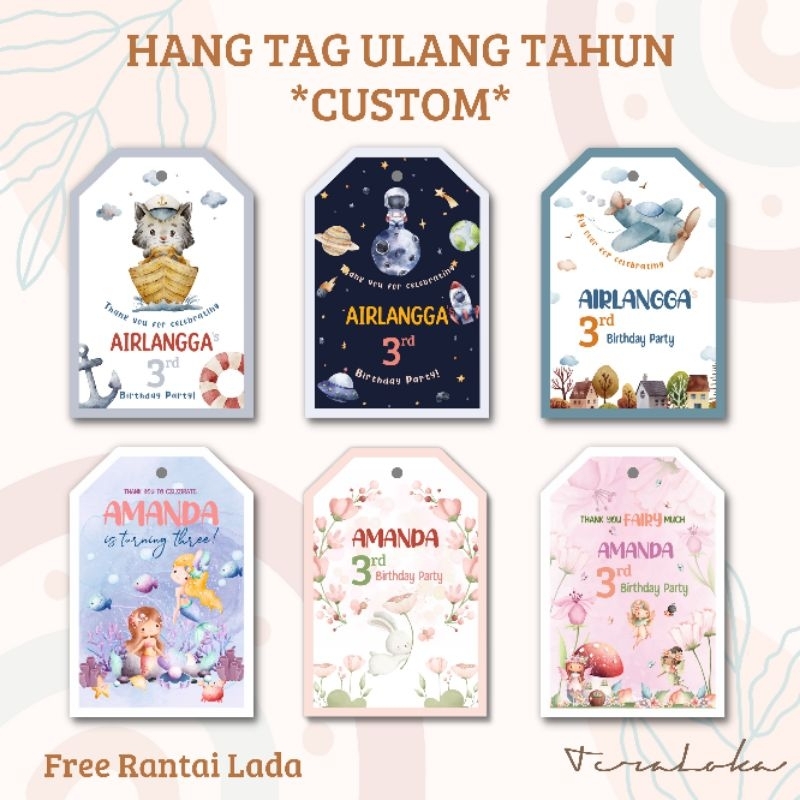 Jual Pcs Birthday Card Kartu Ucapan Ulang Tahun Hang Tag Ulang